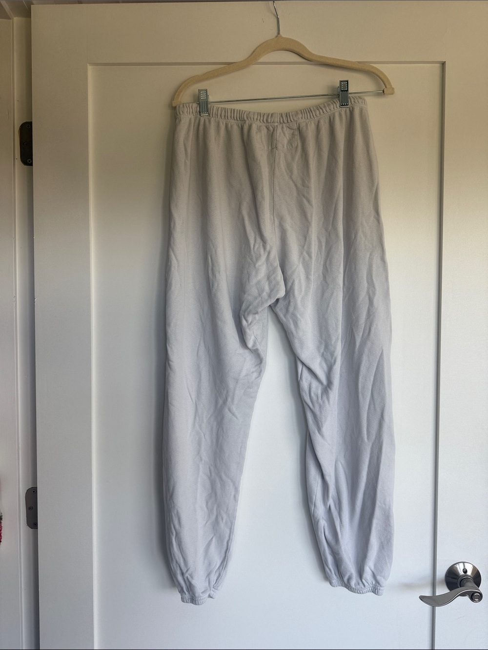 freecity Light Gray Sweatpants with Black and Yellow Logo - Picture 4 of 4